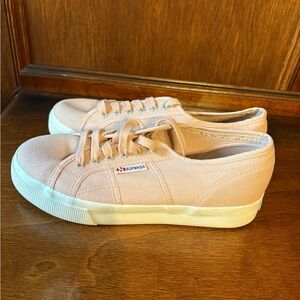 Superga Pink Canvas Sneakers, like new